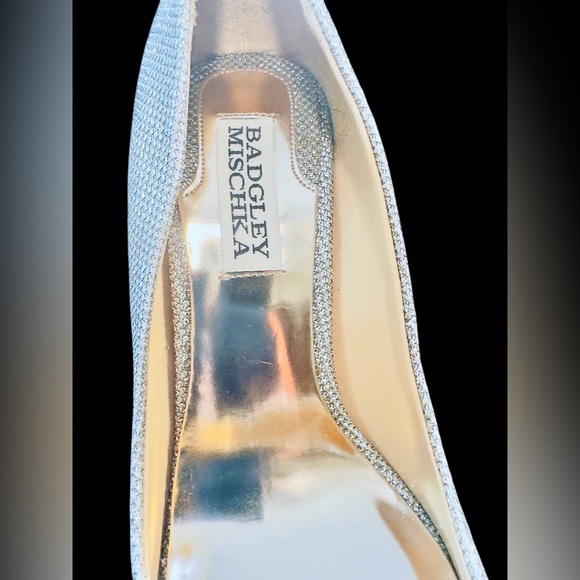 Badgley Mischka | Shimmer Pointed Toe Pumps (6.5) - Picture 12 of 15